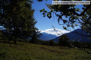 Easy HDR Files | Swiss Alps | Non-HDR-File (original) Light Exposure -0.7 (underexposed)