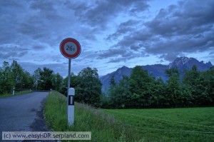 Easy HDR Pro Image | 26tons sign in Switzerland | HDR photography rendered with easyHDR default settings